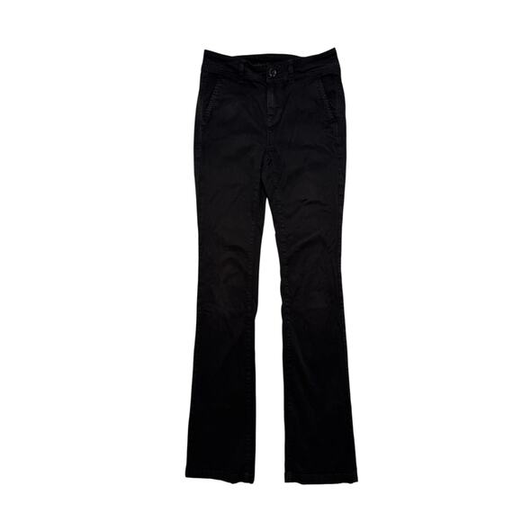 AMERICAN EAGLE High Waisted Kick Boot Trouser Pant in Black Size 4 X-Long Womens - Picture 1 of 9